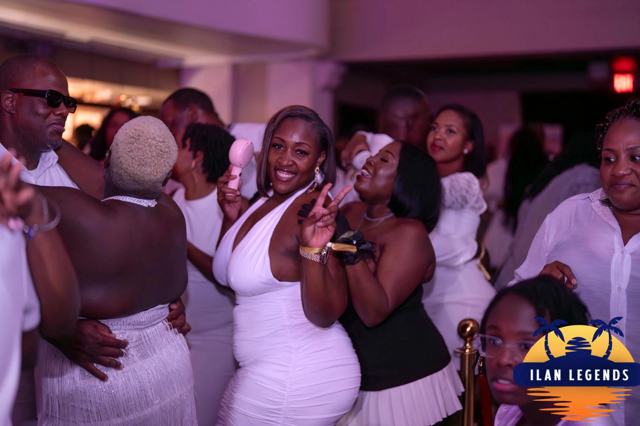 Friends dancing together